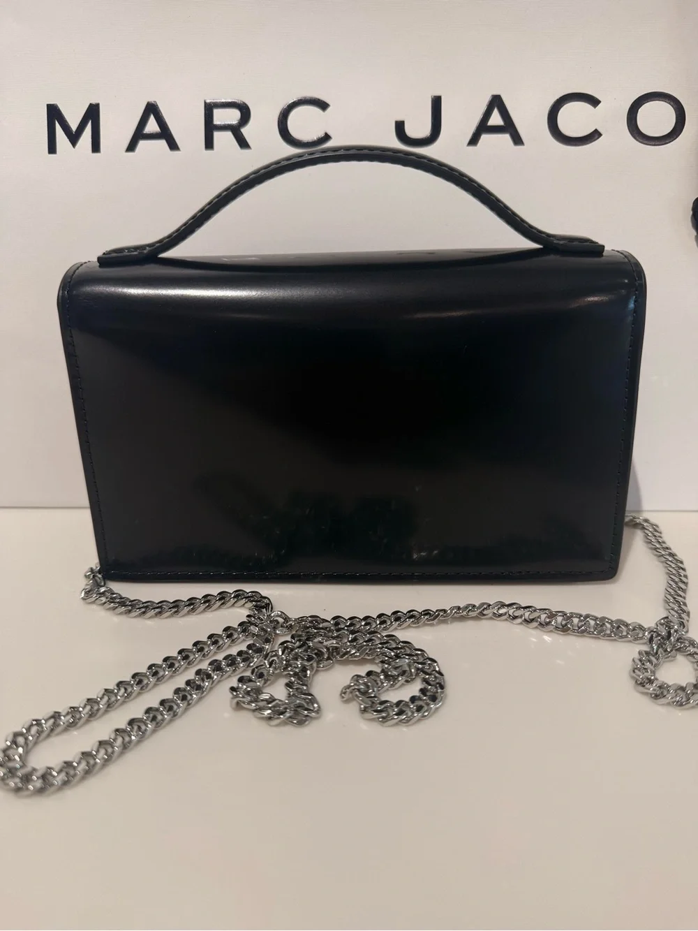 NWT Marc Jacobs THE GLAM MIRROR MINI BAG- black